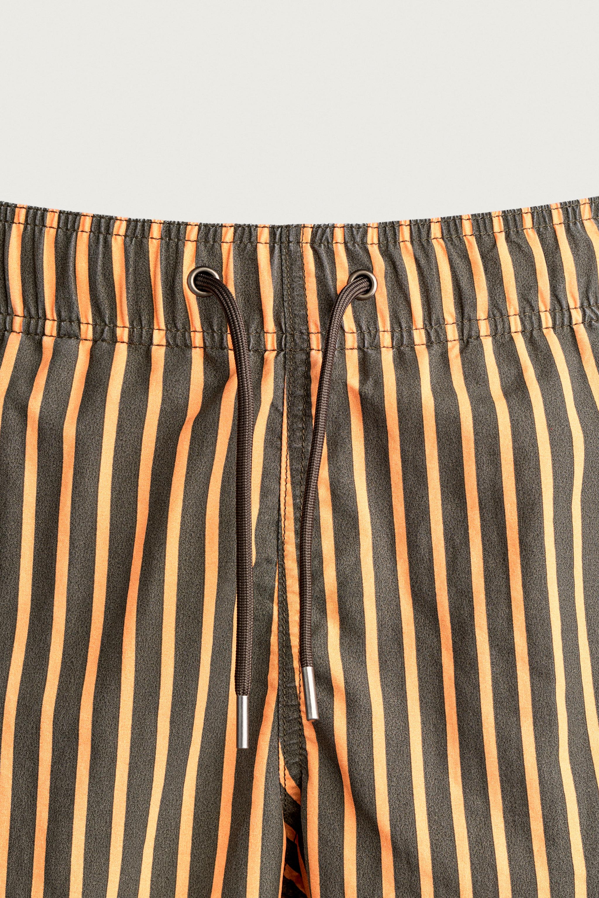 STRIPED MID-LENGTH SWIMSUIT